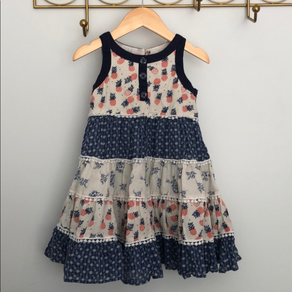 2-3yrs tiered pineapple dress